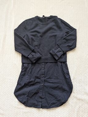 COS Wool Blend Linen Dress